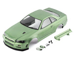 Killerbody Nissan Skyline R34 Pre-Painted 1/10 Touring Car Body (Champaign Green)
